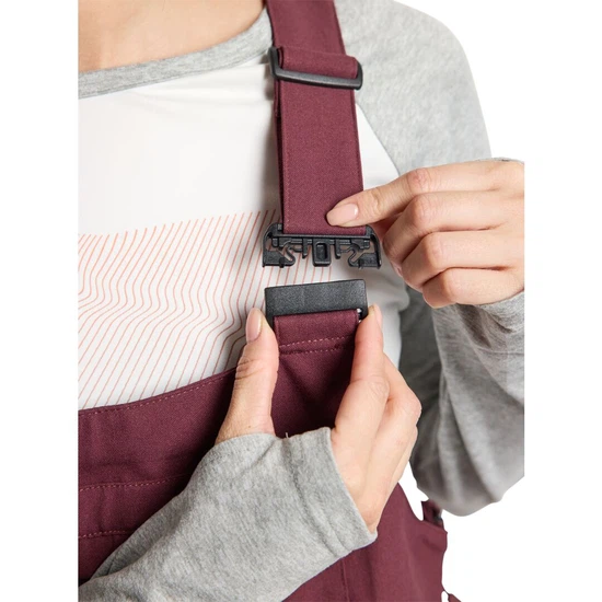 Damskie Spodnie Snowboardowe Burton Avalon Bib (Almandine) FW24_4