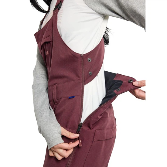 Damskie Spodnie Snowboardowe Burton Avalon Bib (Almandine) FW24_5