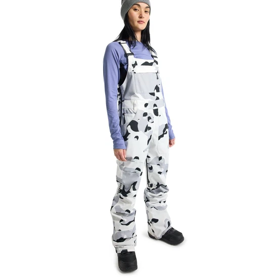 Damskie Spodnie Snowboardowe Burton Avalon Bib (Stout White Cookie Camo) FW24_2