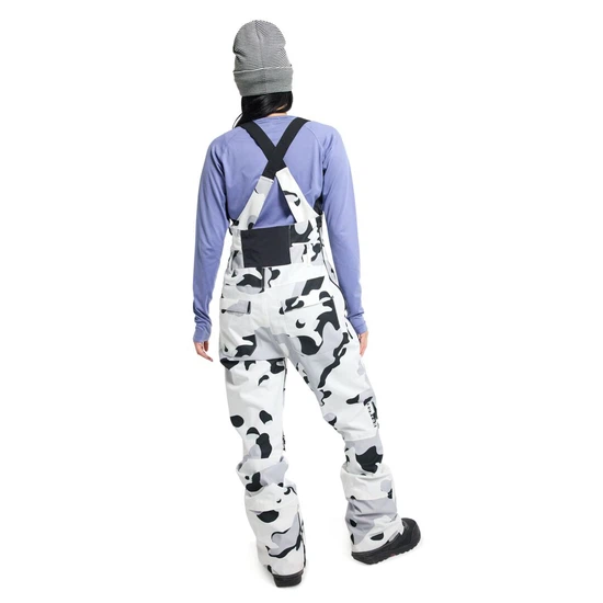 Damskie Spodnie Snowboardowe Burton Avalon Bib (Stout White Cookie Camo) FW24_3
