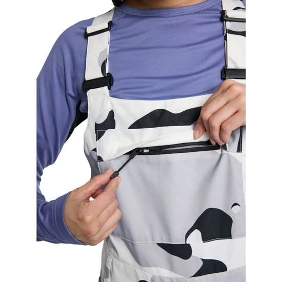 Damskie Spodnie Snowboardowe Burton Avalon Bib (Stout White Cookie Camo) FW24_5