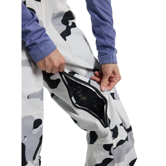 Damskie Spodnie Snowboardowe Burton Avalon Bib (Stout White Cookie Camo) FW24_7