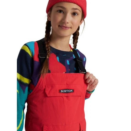 Dziecięce Spodnie Snowboardowe Burton Skylar Bib (Hibiscus Pink) FW22_4