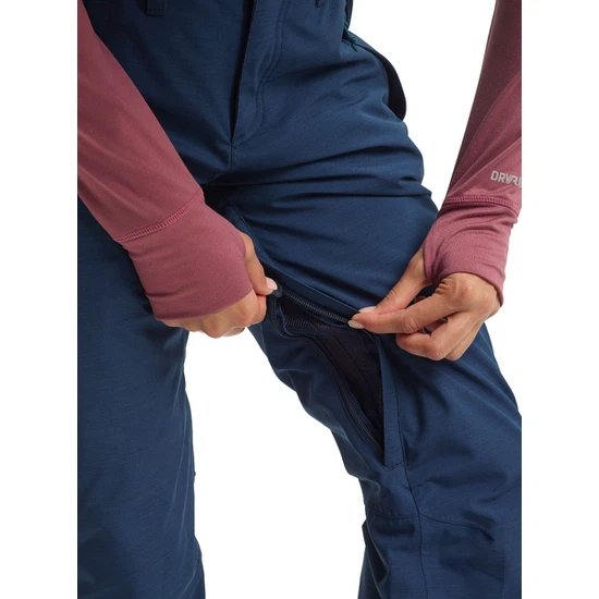 Damskie Spodnie Snowboardowe Society Tall (Dress Blue Heather) FW22_7