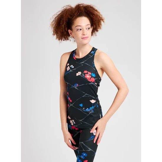 Damska Bielizna Aktywna Burton Lightweight X Tank (True Black Landscape Floral) FW21_2