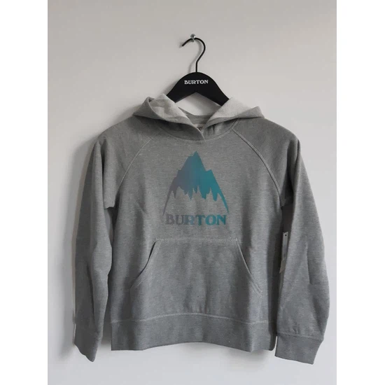 Dziecięca Bluza Burton Girls Classic Mountain (Grey Heather) SS19_1