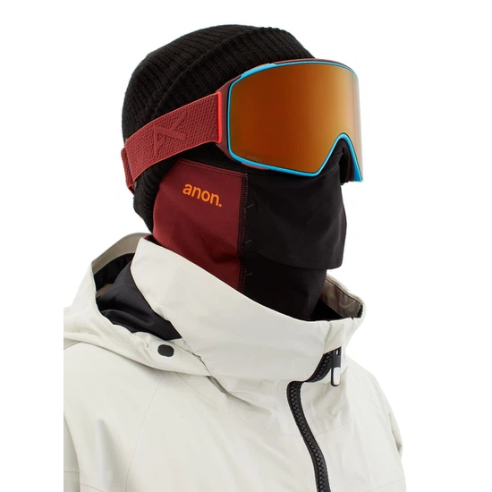 Gogle Anon M4 Cylindrical MFI (Maroon / Perceive Sun Bronze) FW22_1 thumbnail