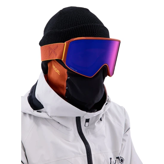 Gogle Anon M4 Cylindrical MFI (Amber / Perceive Sunny Red) FW23_1