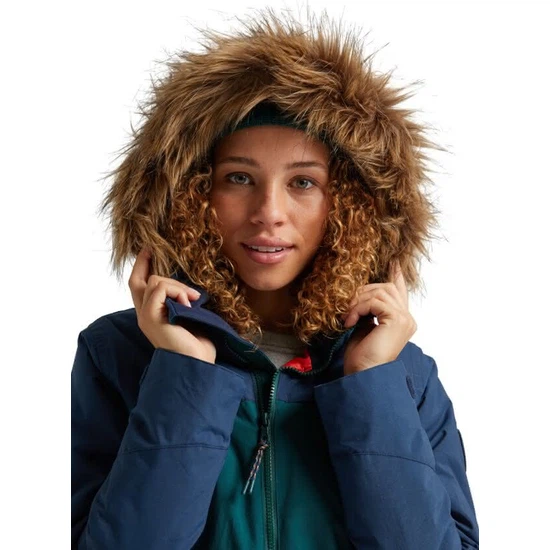 Damska Kurtka Snowboardowa Burton Lelah (Dress Blue/Ponderosa Pine) FW21_5 thumbnail
