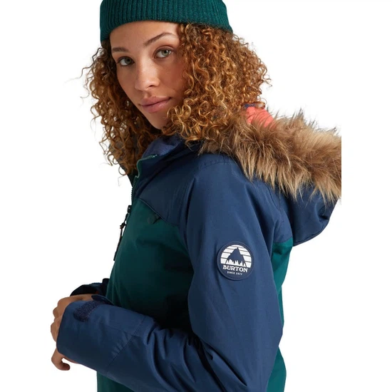 Damska Kurtka Snowboardowa Burton Lelah (Dress Blue/Ponderosa Pine) FW21_6 thumbnail