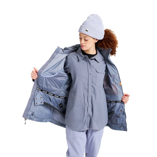 Damska Kurtka Snowboardowa Burton Lelah (Folkstone Gray/Crystalline) FW22_9