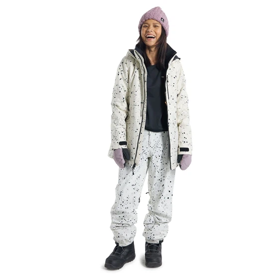 Damska Kurtka Snowboardowa Burton Lelah (Stout White Spatter) FW23_3