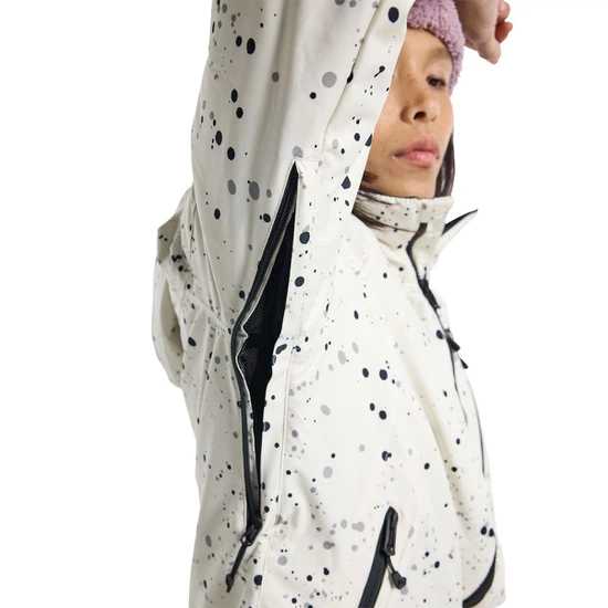 Damska Kurtka Snowboardowa Burton Lelah (Stout White Spatter) FW23_7