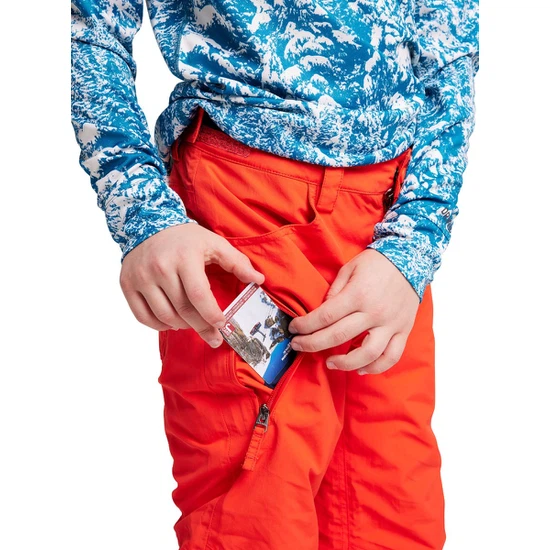 Chłopięce Spodnie Snowboardowe Burton Barnstorm (Fiesta Red) FW22_6