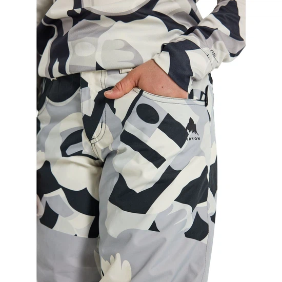 Chłopięce Spodnie Snowboardowe Burton Barnstorm (True Black Cosmoblock) FW24_6