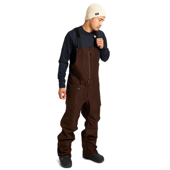 Spodnie Snowboardowe Burton GORE-TEX Reserve Bib (Seal Brown) FW22_3