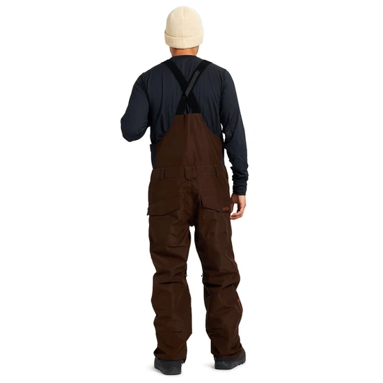 Spodnie Snowboardowe Burton GORE-TEX Reserve Bib (Seal Brown) FW22_4