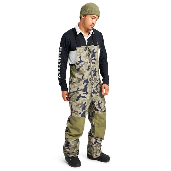 Spodnie Snowboardowe Burton GORE-TEX Reserve Bib (Martini Olive Terra Camo/Martini Olive) FW22_1