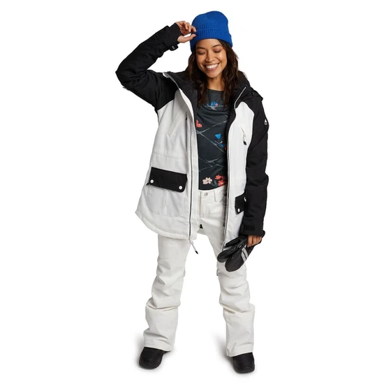 Damskie Spodnie Snowboardowe Burton Gloria Tall (Stout White) FW21_4