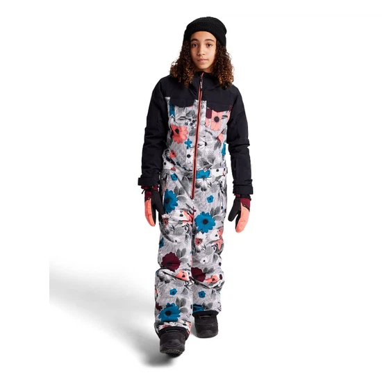 Dziewczęcy Kombinezon Snowboardowy Burton Game One Piece (True Black/Halftone Floral) FW22_2 thumbnail