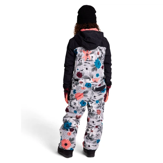 Dziewczęcy Kombinezon Snowboardowy Burton Game One Piece (True Black/Halftone Floral) FW22_4