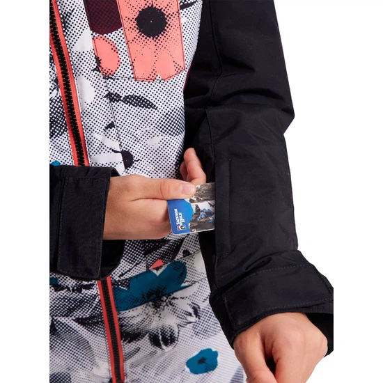 Dziewczęcy Kombinezon Snowboardowy Burton Game One Piece (True Black/Halftone Floral) FW22_6
