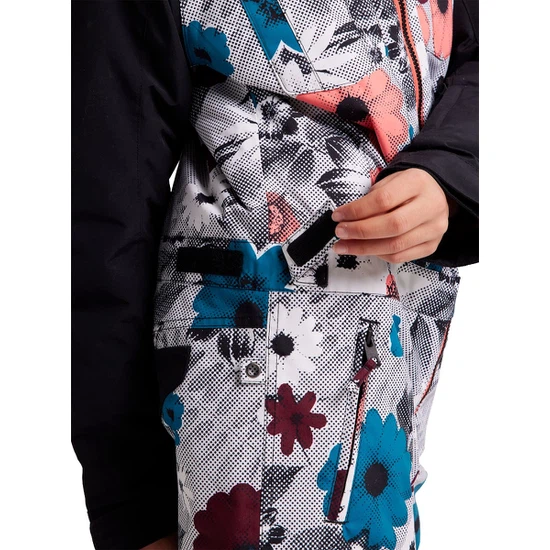 Dziewczęcy Kombinezon Snowboardowy Burton Game One Piece (True Black/Halftone Floral) FW22_7