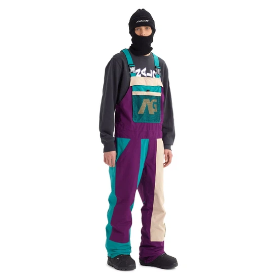 Spodnie Snowboardowe Analog Ice Out Bib (Safari/Green-Blue Slate/Charisma) FW20_3 thumbnail