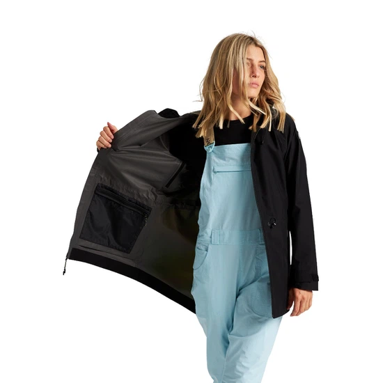 Damska Kurtka Przeciwdeszczowa Burton GORE-TEX 2L Packrite Parka (True Black/Mirridescence) SS21_6