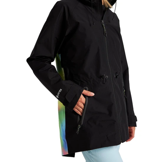 Damska Kurtka Przeciwdeszczowa Burton GORE-TEX 2L Packrite Parka (True Black/Mirridescence) SS21_4