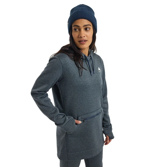 Damska Bluza Aktywna Burton Oak Long PO (Dress Blue Heather) FW24_1 thumbnail