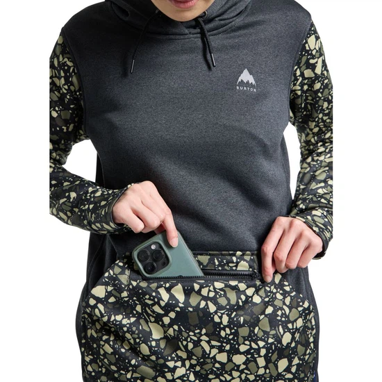 Damska Bluza Aktywna Burton Oak Long PO (True Black Heather/Sediment) FW24_4 thumbnail