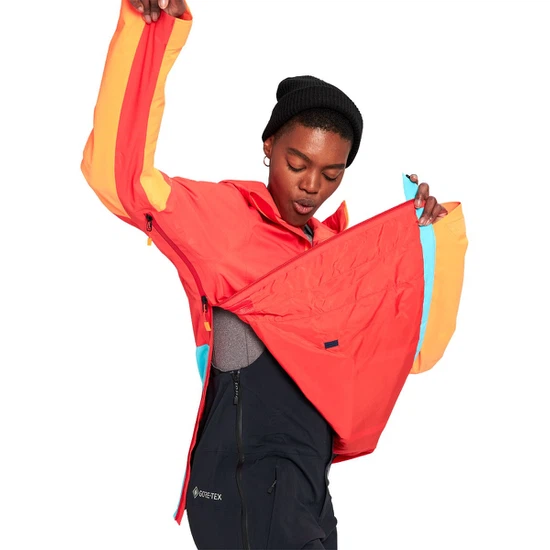 Damska Kurtka Snowboardowa Burton AK GORE-TEX 2L Kimmy Anorak (Fiesta Red/Blue Curacao/Clownfish Orange) FW22_9 thumbnail
