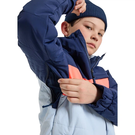 Chłopięca Kurtka Snowboardowa Burton Ropedrop (Dress Blue/Ballad Blue/Tetra Orange) FW23_5 thumbnail