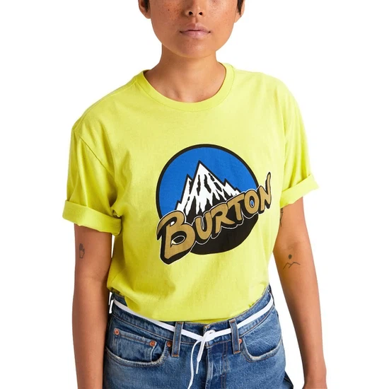 Koszulka Burton Retro Mountain (Limeade) FW21_1