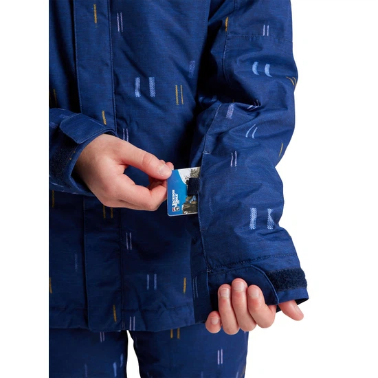 Dziewczęca Kurtka Snowboardowa Burton Bennett (Chambray Stripe) FW22_7 thumbnail