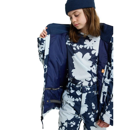 Dziewczęca Kurtka Snowboardowa Burton Bennett (Ballad Blue Camellia) FW23_7