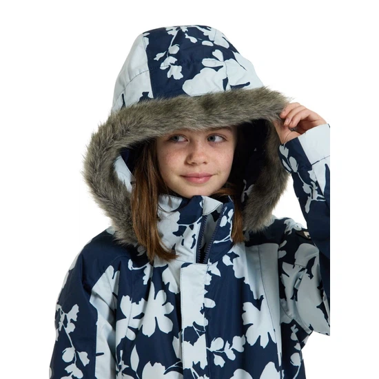 Dziewczęca Kurtka Snowboardowa Burton Bennett (Ballad Blue Camellia) FW23_3