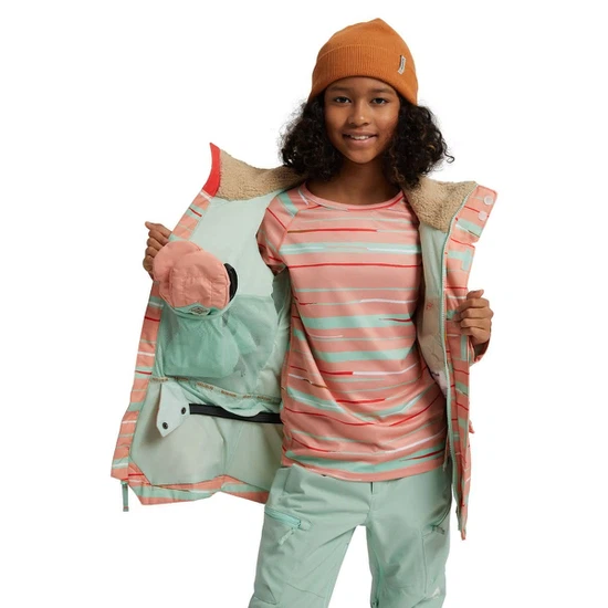 Dziewczęca Kurtka Snowboardowa Burton Shortleaf (Pink Dahlia Scribble) FW21_2 thumbnail