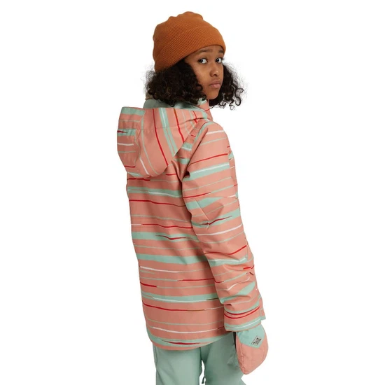 Dziewczęca Kurtka Snowboardowa Burton Shortleaf (Pink Dahlia Scribble) FW21_4 thumbnail