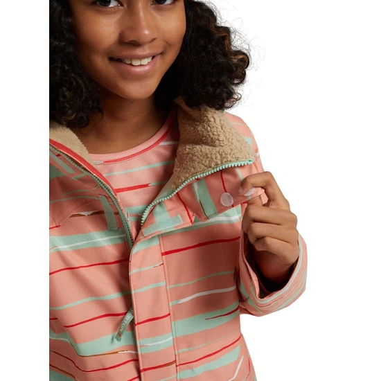 Dziewczęca Kurtka Snowboardowa Burton Shortleaf (Pink Dahlia Scribble) FW21_5