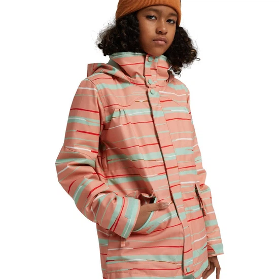 Dziewczęca Kurtka Snowboardowa Burton Shortleaf (Pink Dahlia Scribble) FW21_8
