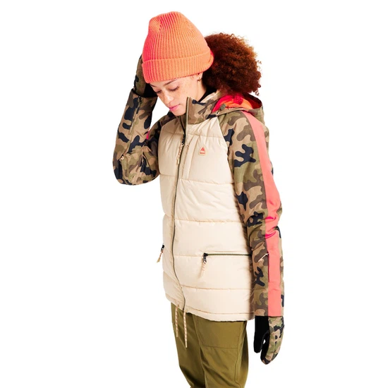 Damska Kurtka Snowboardowa Burton Keelan (Crème Brûlée/Martini Olive Terra Camo) FW22_2