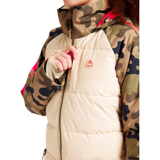 Damska Kurtka Snowboardowa Burton Keelan (Crème Brûlée/Martini Olive Terra Camo) FW22_7 thumbnail