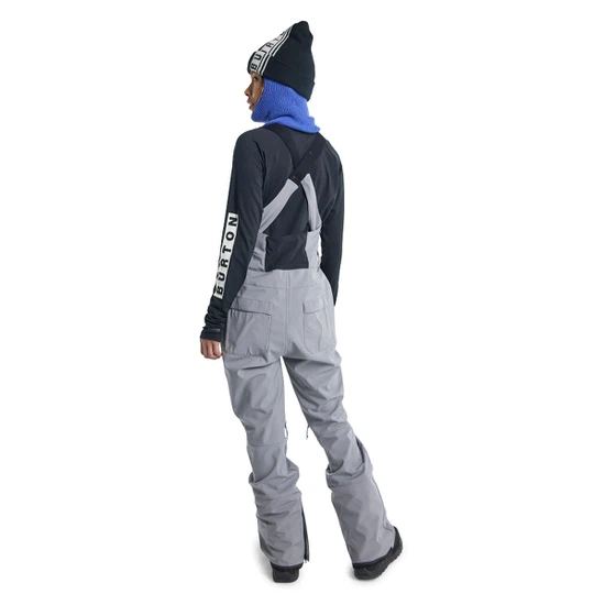Damskie Spodnie Snowboardowe Burton Avalon Bib Softshell (Sharkskin) FW23_3 thumbnail