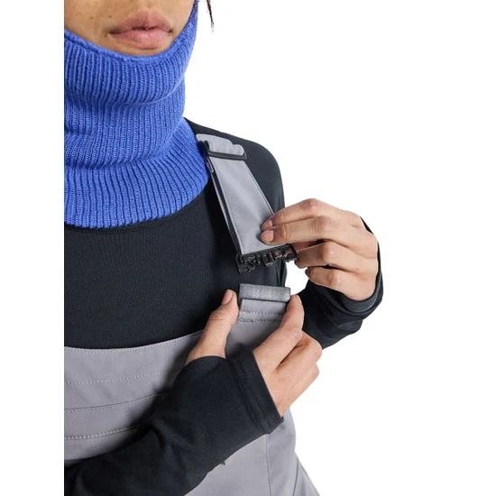Damskie Spodnie Snowboardowe Burton Avalon Bib Softshell (Sharkskin) FW23_4 thumbnail
