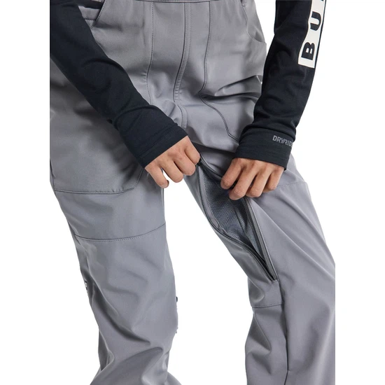 Damskie Spodnie Snowboardowe Burton Avalon Bib Softshell (Sharkskin) FW23_7 thumbnail