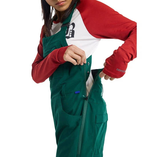 Damskie Spodnie Snowboardowe Burton Avalon Bib Softshell (Botanical Garden) FW23_6