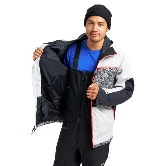 Kurtka Snowboardowa Burton Frostner (Lunar Gray/PJ Print/True Black) FW22 _9 thumbnail