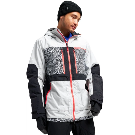 Kurtka Snowboardowa Burton Frostner (Lunar Gray/PJ Print/True Black) FW22 _3 thumbnail